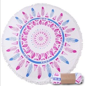 Round bohemian tapestry